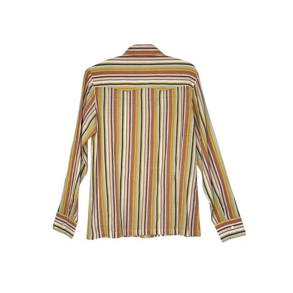 Vanessa Bruno Striped Cotton Western Style Button Up Shirt | S - Picture 4 of 10
